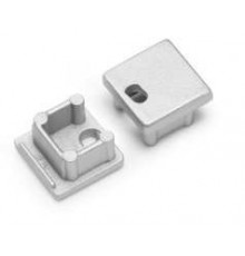 1m T2 LED profile (anodized, silver), 12mm x 12mm, set with cover 1m T2 LED profile (anodized, silver), 12mm x 12mm, set with cover