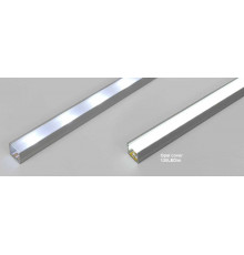 1m LED profile T2 (raw aluminium), 12mm x 12mm, set with cover 1m LED profile T2 (raw aluminium), 12mm x 12mm, set with cover