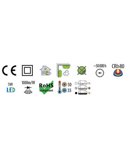 5W 220-240VAC 4000K 580lm OVAL 60 LED Bulkhead Light Lamp IP54 plastic cage, glass cover 5W 220-240VAC 4000K 580lm OVAL 60 LED Bulkhead Light Lamp IP54 plastic cage, glass cover