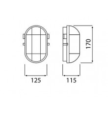 5W 220-240VAC 4000K 580lm OVAL 60 LED Bulkhead Light Lamp IP54 plastic cage, glass cover 5W 220-240VAC 4000K 580lm OVAL 60 LED Bulkhead Light Lamp IP54 plastic cage, glass cover