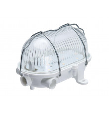 5W 4000K 570lm OVAL 60 12V/24V LED Bulkhead Light Lamp IP54, removable steel cage, glass cover