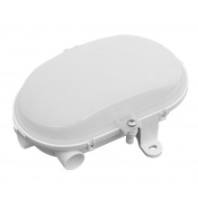 5W 220-240VAC 4000K 580lm OVAL FLAT LED Bulkhead Light Lamp IP54, IK10, matt polycarbonate cover