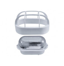 OVAL 60 STYLE, ES / E27, Bulkhead Light Lamp, IP54, plastic cage, glass cover OVAL 60 STYLE, ES / E27, Bulkhead Light Lamp, IP54, plastic cage, glass cover