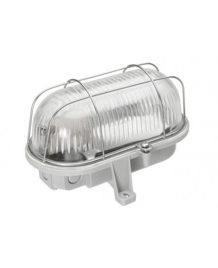 OVAL 100, ES / E27, Bulkhead Light Lamp, IP44, IK10, steel cage, polycarbonate cover OVAL 100, ES / E27, Bulkhead Light Lamp, IP44, IK10, steel cage, polycarbonate cover
