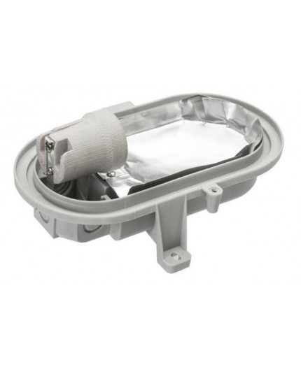 OVAL 100, ES / E27, Bulkhead Light Lamp, IP44, IK10, steel cage, polycarbonate cover OVAL 100, ES / E27, Bulkhead Light Lamp, IP44, IK10, steel cage, polycarbonate cover