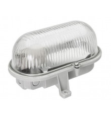 OVAL 100, ES / E27, Bulkhead Light Lamp, IP44, IK10, polycarbonate cover