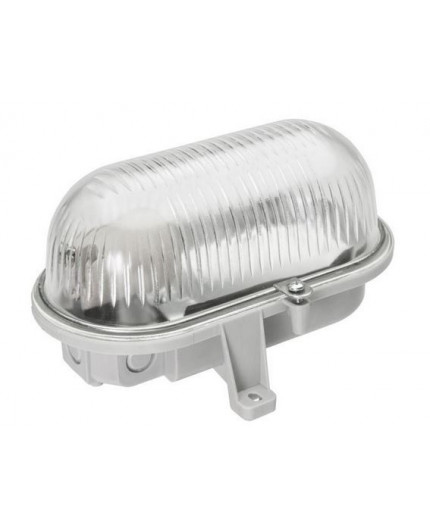 OVAL 100, ES / E27, Bulkhead Light Lamp, IP44, IK10, polycarbonate cover OVAL 100, ES / E27, Bulkhead Light Lamp, IP44, IK10, polycarbonate cover