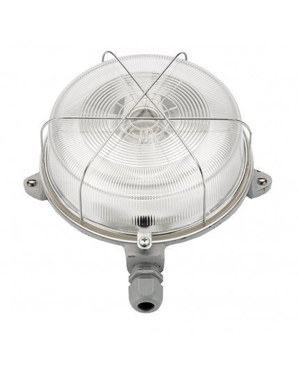 OLIVIA, ES / E27, Bulkhead Light Lamp, IP54, cast iron, steel cage, glass cover, max. bulb power 100W OLIVIA, ES / E27, Bulkhead Light Lamp, IP54, cast iron, steel cage, glass cover, max. bulb power 100W
