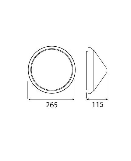 20W 4000K 2000lm CONE Ceiling / Wall LED Bulkhead Light Lamp IP44 IK10 20W 4000K 2000lm CONE Ceiling / Wall LED Bulkhead Light Lamp IP44 IK10