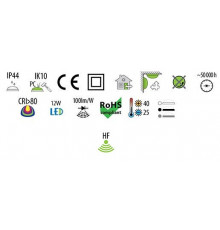 16W 4000K 1600lm ROUND XL Ceiling / Wall LED Bulkhead Light Lamp IP44 IK10 HF motion sensor 16W 4000K 1600lm ROUND XL Ceiling / Wall LED Bulkhead Light Lamp IP44 IK10 HF motion sensor