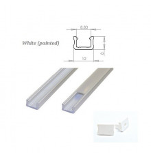 MINI aluminium extrusions for LED lighting - white painted MINI aluminium extrusions for LED lighting - white painted