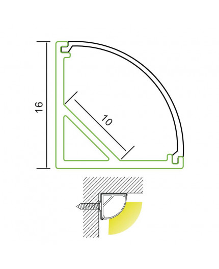 A3 Metal Mounting Clip for Corner LED Profile A3 Metal Mounting Clip for Corner LED Profile