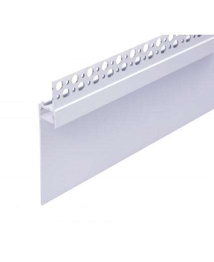 2m Plater-in LED profile DW1 for ceiling and drywall, set with opal cover 2m Plater-in LED profile DW1 for ceiling and drywall, set with opal cover