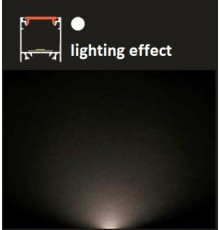 1m TL2 LED profile (anodized, silver), 23mm x 25mm, set with cover 1m TL2 LED profile (anodized, silver), 23mm x 25mm, set with cover