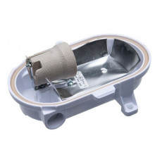 OVAL 60, ES / E27, Bulkhead Light Lamp, IP54, black Bakelite, steel cage, glass cover OVAL 60, ES / E27, Bulkhead Light Lamp, IP54, black Bakelite, steel cage, glass cover