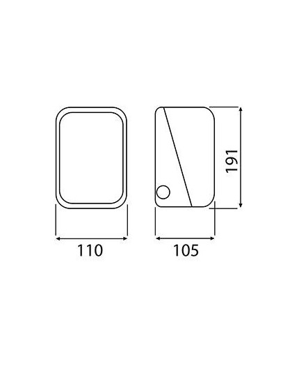 ANGOLO Ceiling / Wall Bulkhead Light Lamp, ES / E27, max. 60W, IP54, IK10, bakelite, polycarbonate cover ANGOLO Ceiling / Wall Bulkhead Light Lamp, ES / E27, max. 60W, IP54, IK10, bakelite, polycarbonate cover