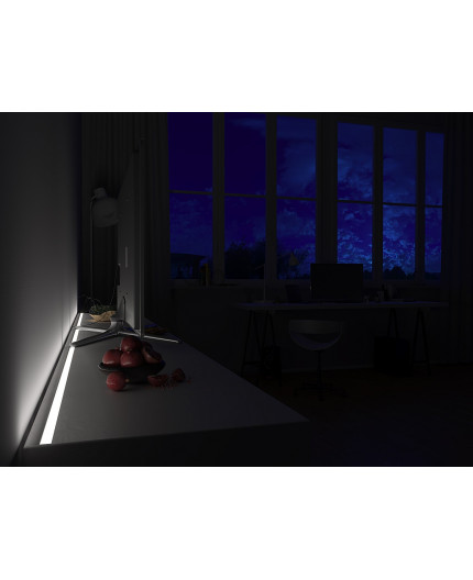 2m black painted E2 LED Aluminium U-profile with diffuser 2m black painted E2 LED Aluminium U-profile with diffuser