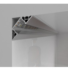 2m E3F Flush 45° Corner LED Aluminium Profile - Silver 2m E3F Flush 45° Corner LED Aluminium Profile - Silver