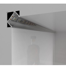 2m E3 silver anodized corner LED aluminium extrusion with diffuser 2m E3 silver anodized corner LED aluminium extrusion with diffuser