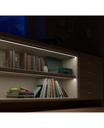 1m black painted EH2 LED Aluminium high U-profile with diffuser 1m black painted EH2 LED Aluminium high U-profile with diffuser