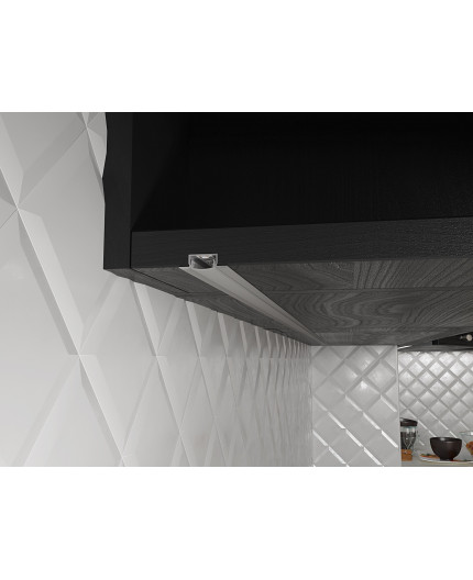 2m silver anodized recessed E1 LED aluminium extrusion with diffuser 2m silver anodized recessed E1 LED aluminium extrusion with diffuser