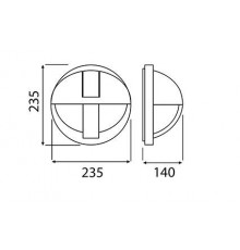 12W 4000K 1200lm EYE Wall Bulkhead LED Light Lamp IP44, IK10, polycarbonate cover, decorative eyelid 12W 4000K 1200lm EYE Wall Bulkhead LED Light Lamp IP44, IK10, polycarbonate cover, decorative eyelid