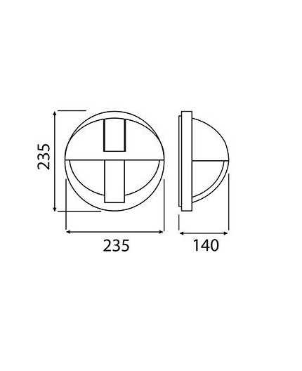 12W 4000K 1200lm EYE Wall Bulkhead LED Light Lamp IP44, IK10, polycarbonate cover, decorative eyelid 12W 4000K 1200lm EYE Wall Bulkhead LED Light Lamp IP44, IK10, polycarbonate cover, decorative eyelid
