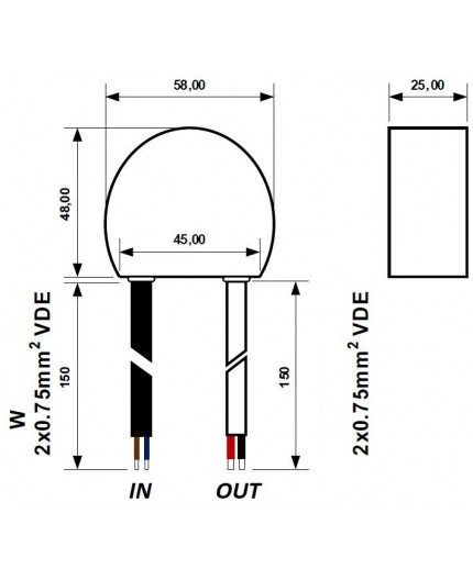 20W 24VDC Single Output Switching LED Power Supply, wall box shape 20W 24VDC Single Output Switching LED Power Supply, wall box shape