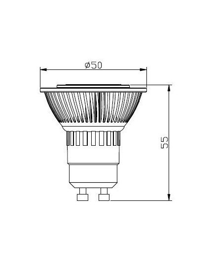 GU10 600LM 5.7W 3000K DIMMABLE 36 BEAM INTEGRAL - Integral LED