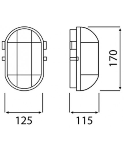 Signal lamp OVAL 60, ES / E27, Bulkhead Light, IP54, white bakelite, polypropylene cover Signal lamp OVAL 60, ES / E27, Bulkhead Light, IP54, white bakelite, polypropylene cover