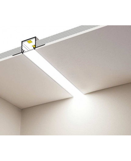 2m Plaster-in LED profile C3M (raw ALU) for plaster boards with cover 2m Plaster-in LED profile C3M (raw ALU) for plaster boards with cover