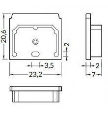 3m Plaster-in LED profile C3M (raw ALU) for plaster boards with cover 3m Plaster-in LED profile C3M (raw ALU) for plaster boards with cover