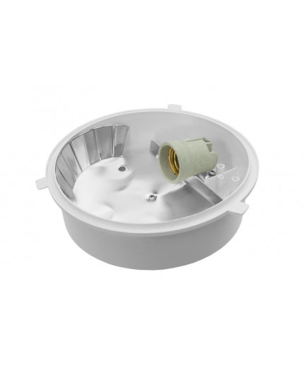 ROUND Ceiling / Wall Bulkhead Light Lamp, ES / E27, max. 60W, IP44, IK10 ROUND Ceiling / Wall Bulkhead Light Lamp, ES / E27, max. 60W, IP44, IK10