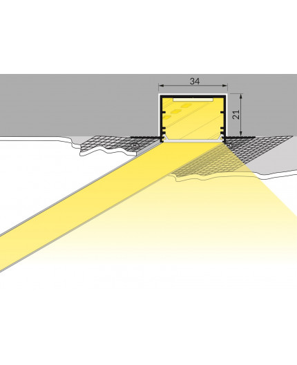 LED profile VARIO30-05 ACDE-9 raw alu. LED profile VARIO30-05 ACDE-9 raw alu.