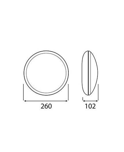 20W 4000K 1200lm YORK Ceiling / Wall Bulkhead LED Light Lamp IP65 IK10 20W 4000K 1200lm YORK Ceiling / Wall Bulkhead LED Light Lamp IP65 IK10