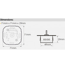 Universal push-rotate dimmer for dimmable HV LED, HV halogen, and more Universal push-rotate dimmer for dimmable HV LED, HV halogen, and more