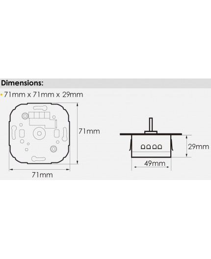 Universal push-rotate dimmer for dimmable HV LED, HV halogen, and more Universal push-rotate dimmer for dimmable HV LED, HV halogen, and more
