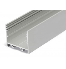 1m LED profile TXL2 (anodized, silver) 33mm x 30mm set with cover