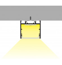1m LED profile TXL2 (painted, white), 33mm x 30mm, set with cover 1m LED profile TXL2 (painted, white), 33mm x 30mm, set with cover