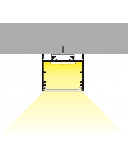 1m LED profile TXL2 (painted, white), 33mm x 30mm, set with cover 1m LED profile TXL2 (painted, white), 33mm x 30mm, set with cover