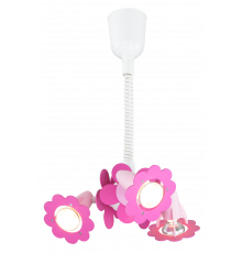 Handmade Pendant Light, Pink, Flowers, Children's Lighting