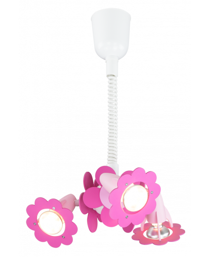 Handmade Pendant Light, Pink, Flowers, Children's Lighting Handmade Pendant Light, Pink, Flowers, Children's Lighting
