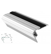 Sample of Bus1 LED step light extrusion anodized ALU silver Sample of Bus1 LED step light extrusion anodized ALU silver