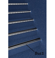 Sample of Bus1 LED step light extrusion anodized ALU silver Sample of Bus1 LED step light extrusion anodized ALU silver