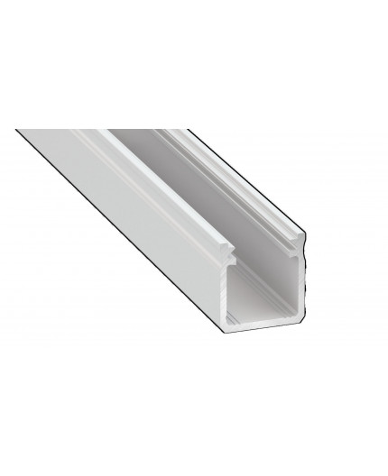 Sample of white KH2 LED aluminium extrusion, white, painted, diffuser Sample of white KH2 LED aluminium extrusion, white, painted, diffuser