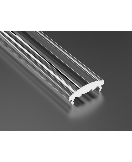 KH2 LED aluminium profile 2m, anodized, silver, set with diffuser KH2 LED aluminium profile 2m, anodized, silver, set with diffuser