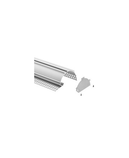 2m Plater-in LED profile APA1 for ceiling and drywall, with opal cover 2m Plater-in LED profile APA1 for ceiling and drywall, with opal cover