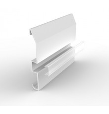 Sample of ESB1 paintable LED aluminium white skirting board milky diffuser Sample of ESB1 paintable LED aluminium white skirting board milky diffuser