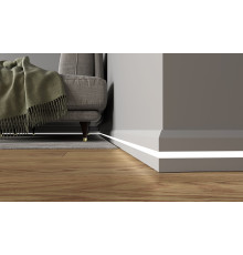 Sample of ESB1 paintable LED aluminium white skirting board milky diffuser Sample of ESB1 paintable LED aluminium white skirting board milky diffuser