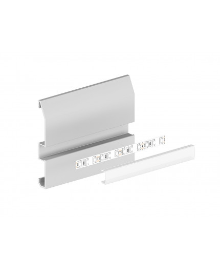 Sample of ESB1 paintable LED aluminium white skirting board milky diffuser Sample of ESB1 paintable LED aluminium white skirting board milky diffuser